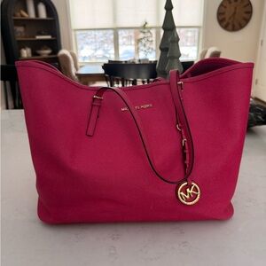 Michael Kors Fuchsia Tote Bag